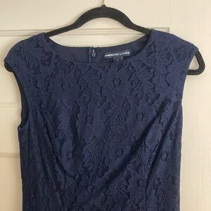 American Living Navy Lace Dress